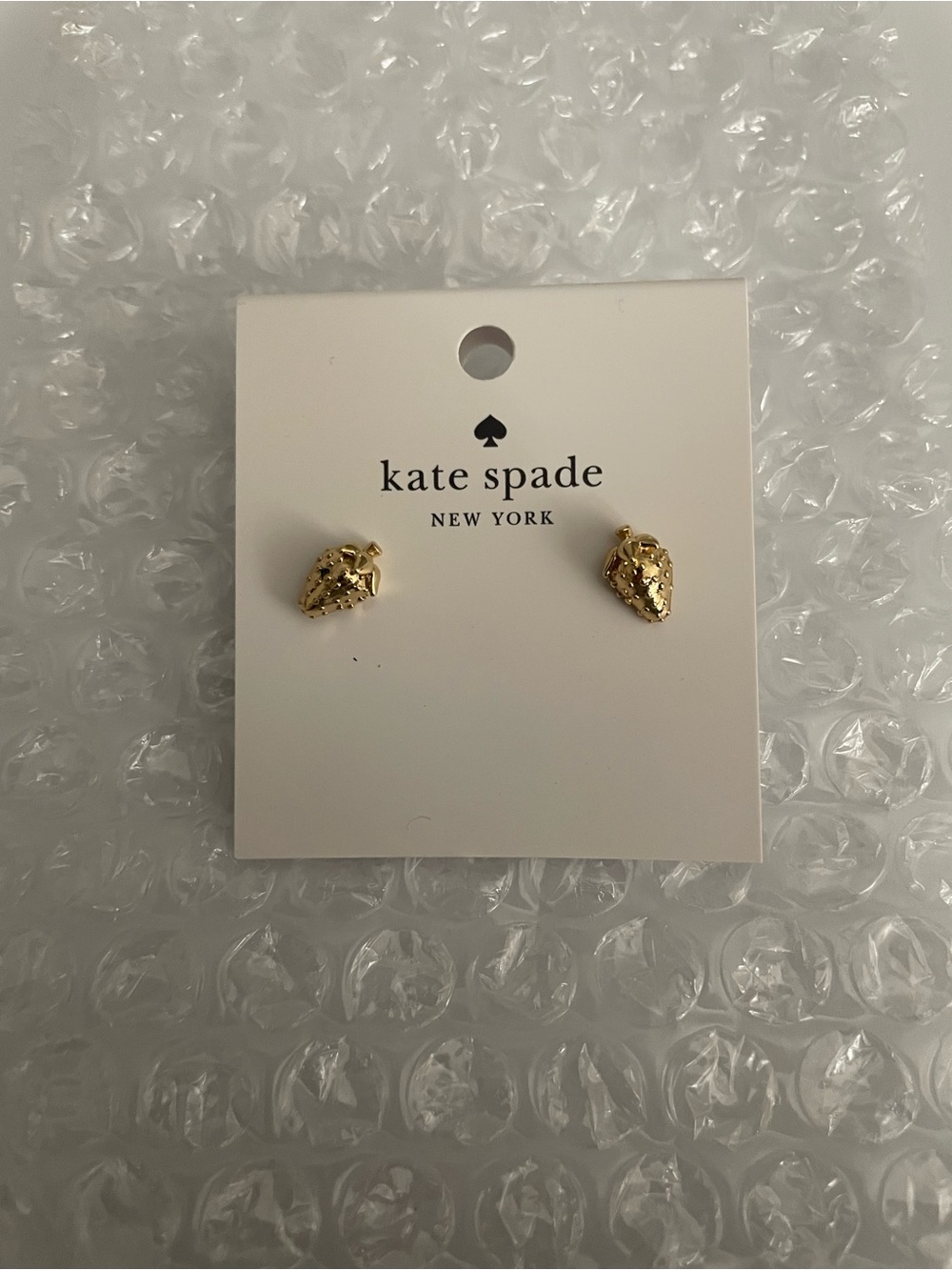 Kate Spade ♠️ Secret Garden Strawberry 🍓 Studs